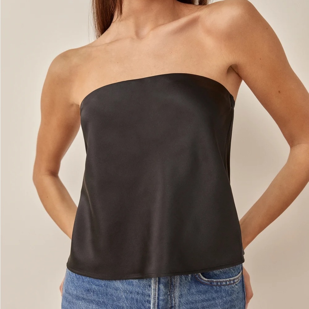 Reformation Silk Spritz Top